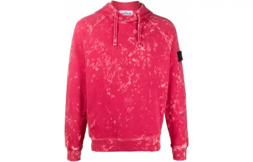 STONE ISLAND Sweatshirts Men's Pink Hooded Moderate Other