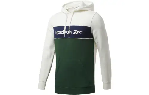 Reebok Sweatshirts Men's Green Hooded Moderate Regular