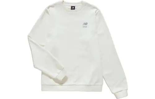 New Balance Sweatshirts Men's White Crew Neck Moderate Regular