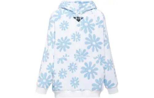 PRADA Floral Print Hoodie