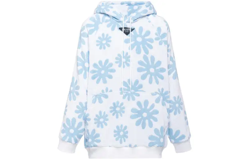 PRADA Floral Print Hoodie