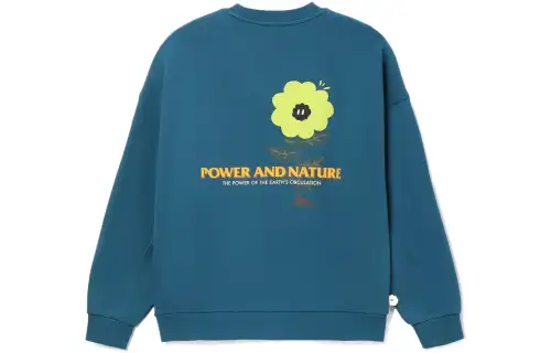 Li Ning Sports Fashion Collection Sweatshirts Men's Blue Crew Neck Moderate Regular