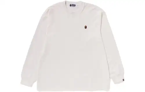 A BATHING APE ® One Point Long Sleeves Tee