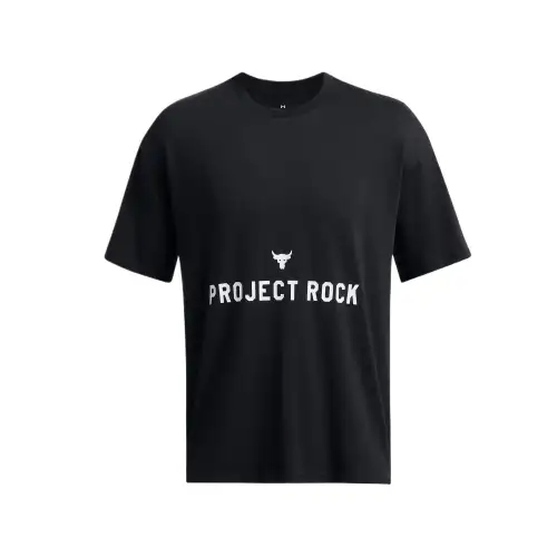 Under Armour Johnson BADGE Of HONOR T Shirt Men's Black