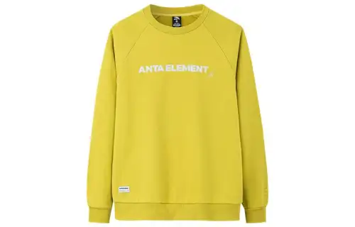 ANTA Life Collection Sweatshirts Unisex Yellow Crew Neck Moderate Regular