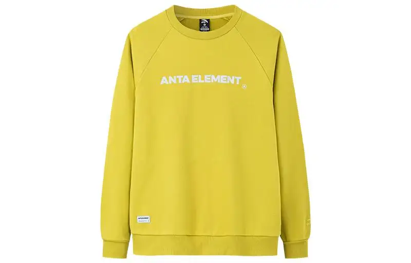ANTA Life Collection Sweatshirts Unisex Yellow Crew Neck Moderate Regular