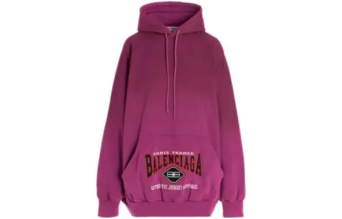 Balenciaga Sweatshirts Men's Rose Red Hooded Moderate Other