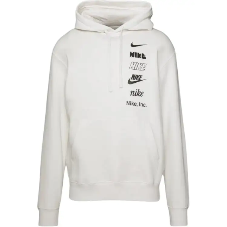 Nike Sweatshirts Men's White Hooded Moderate Regular