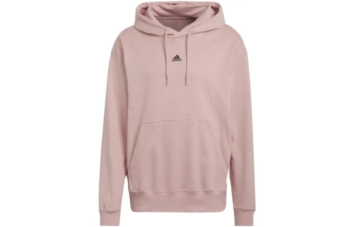 Adidas Sweatshirts Men's Purple Pink Hooded Moderate Regular
