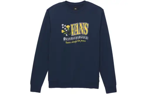 Vans Sweatshirts Men's Blue Crew Neck Moderate Other
