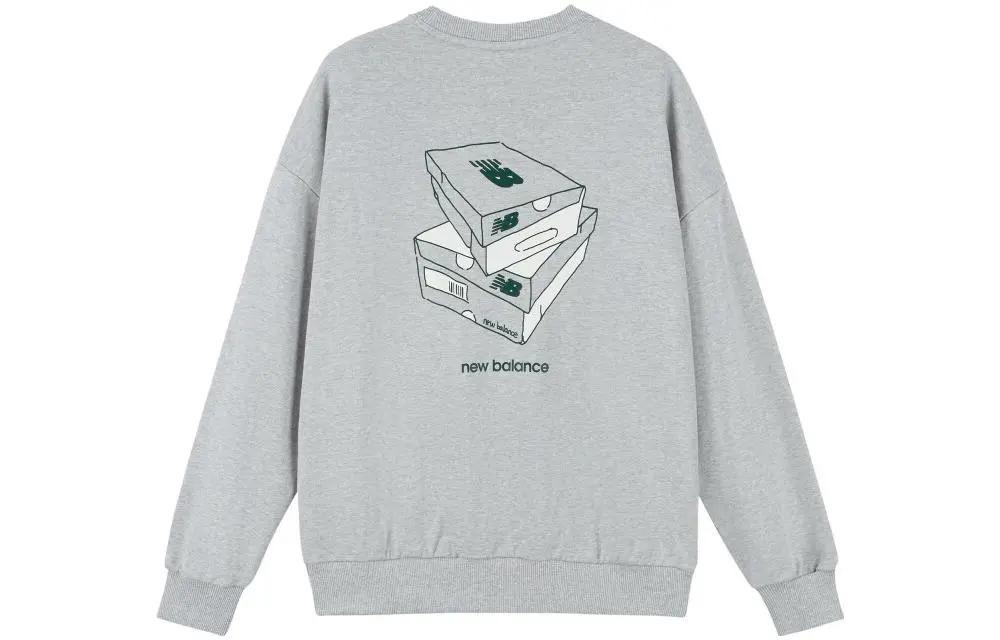 New Balance SDS Sweatshirts Men's Gray Crew Neck Moderate Regular