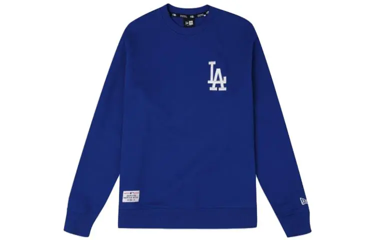 New Era Sweatshirts Unisex Blue Crew Neck Moderate Straight Fit