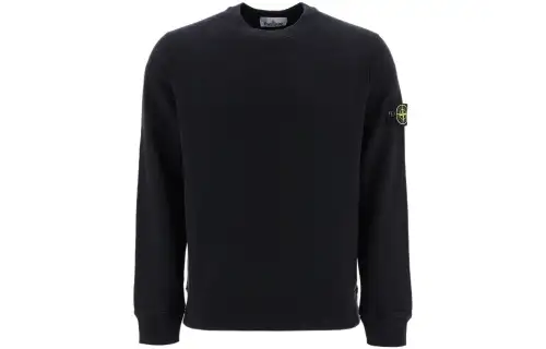 STONE ISLAND Sweatshirts Men's Blue Crew Neck Moderate Regular