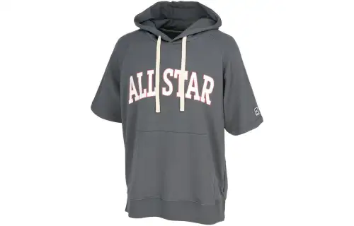 Converse Sweatshirts Men's Gray Hooded Moderate Regular