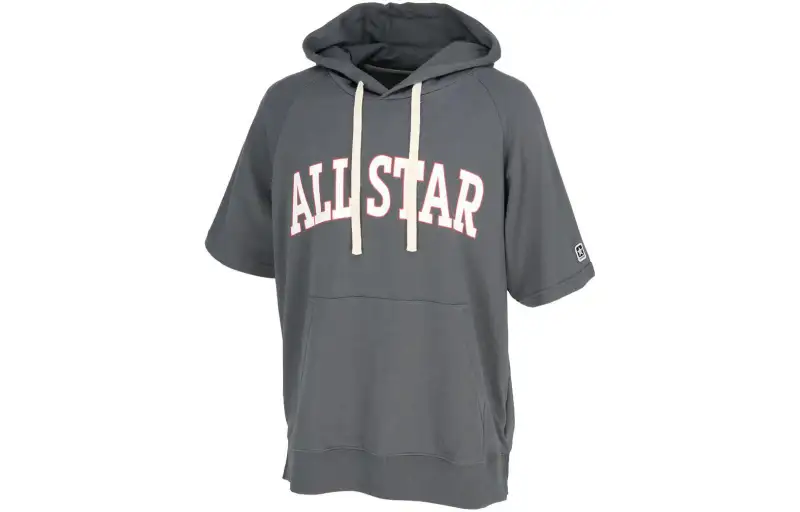 Converse Sweatshirts Men's Gray Hooded Moderate Regular