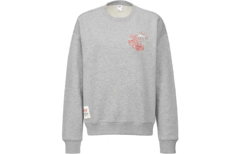 Reebok Sweatshirt Unisex Medium Heather Gray