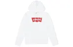 Levis Sweatshirts Men's White Hooded Moderate Regular