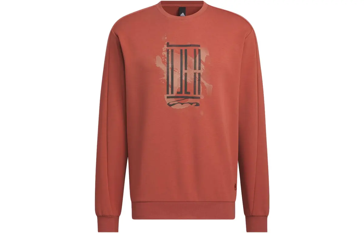 Adidas Wuji Series Sweatshirts Men's Wild Tan Crew Neck Moderate Regular
