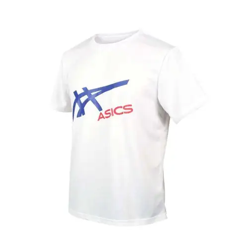 Asics T Shirt Men's White Blue Red