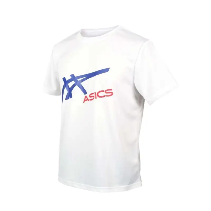 Asics T Shirt Men's White Blue Red