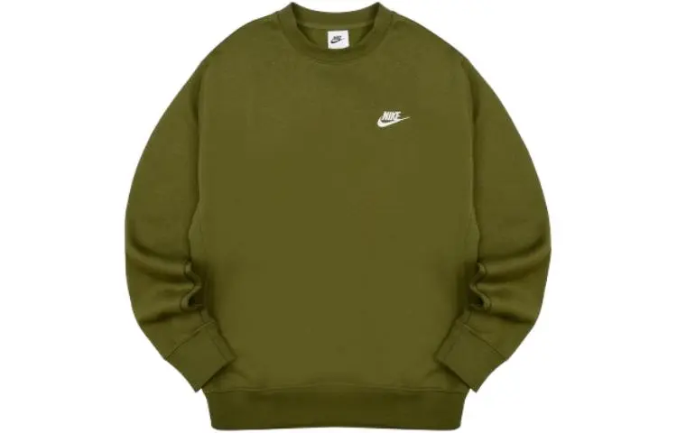 Nike Sweatshirts Men's Green Crew Neck Moderate Other