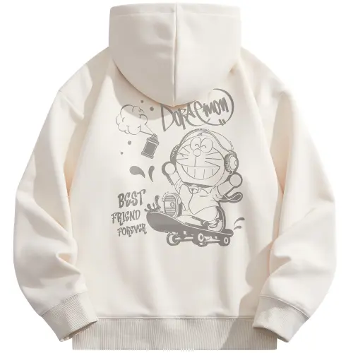 Doraemon Sweatshirts Unisex Hooded Moderate Regular