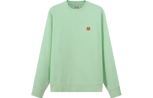 KENZO Sweatshirts Men's Light Green Crew Neck Moderate