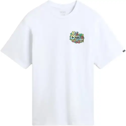 Vans T Shirts Men's White Crew Neck Moderate Straight Fit