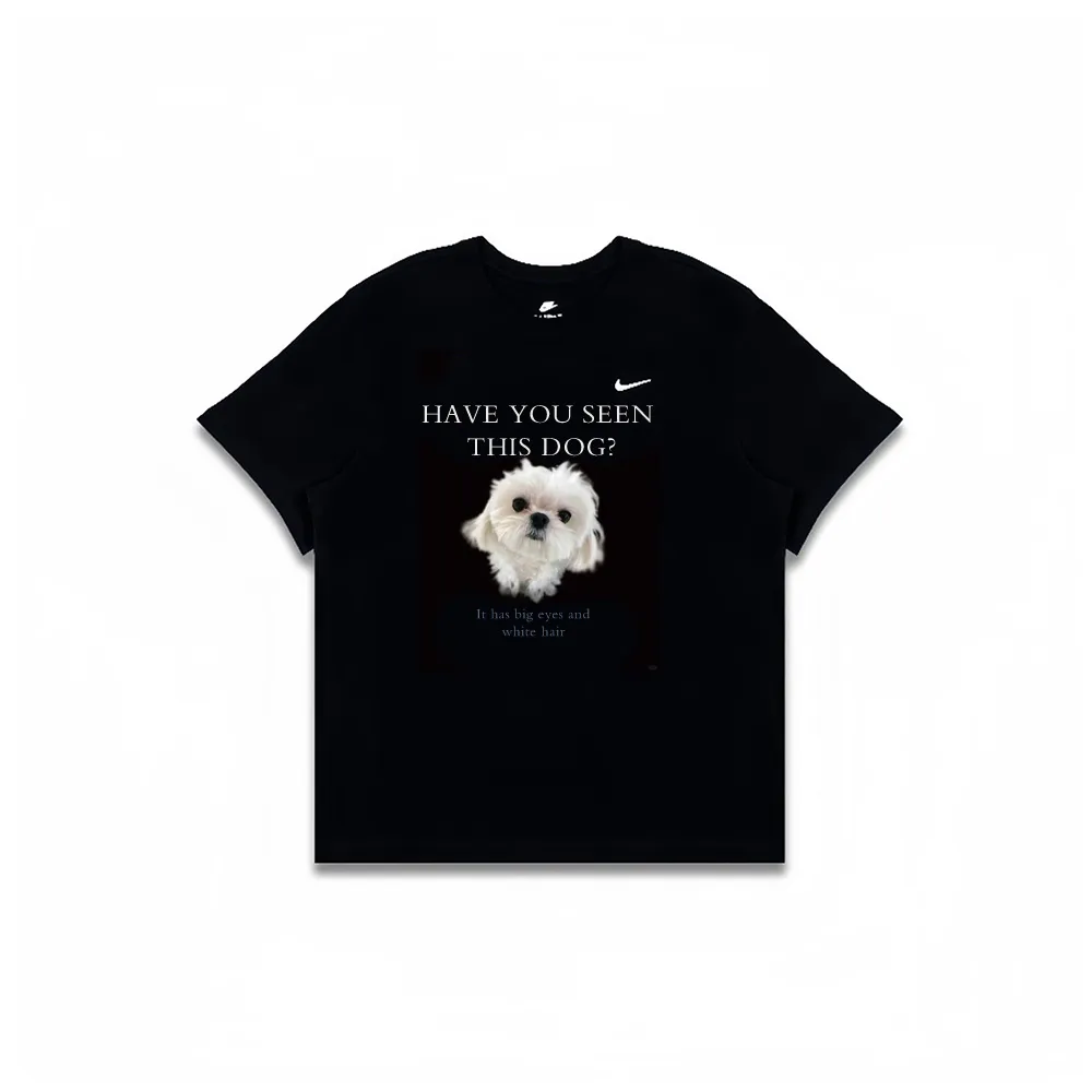 Nike T-Shirts Men's Black Crew Neck Moderate