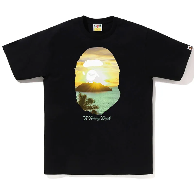 A Bathing Ape logo-print cotton T-shirt