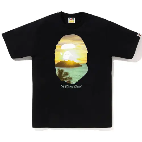 A Bathing Ape logo-print cotton T-shirt