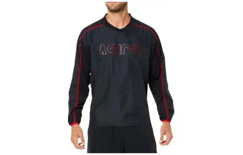 ASICS Sweatshirts Men's Black Crew Neck Moderate Other