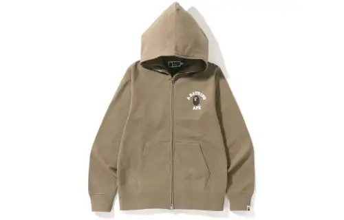 Bape College One Point Online Exclusive Full Zip Hoodie
