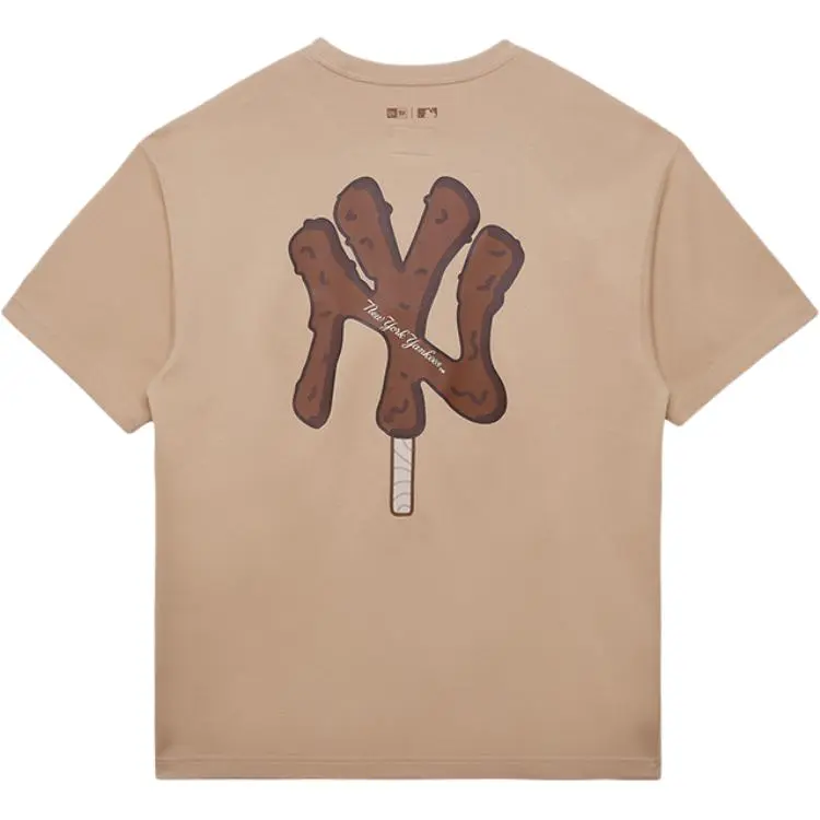 New Era T Shirt, Trendy And Versatile Men's Khaki