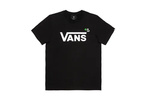 Vans Set in Sleeve T Shirt Unisex Black