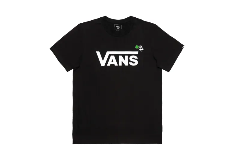 Vans Set in Sleeve T Shirt Unisex Black