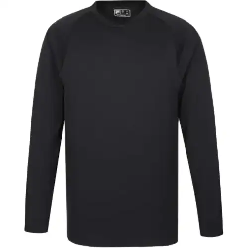 FILA T Shirts Men's Black Crew Neck Moderate Straight Fit