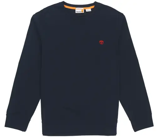 Timberland Sweatshirts Men's Dark Blue Crew Neck Moderate