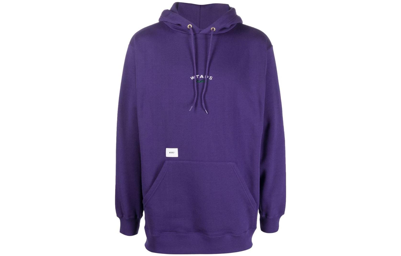 Мужское худи WTAPS WTAPS SS22 Logo (фиолетовое)