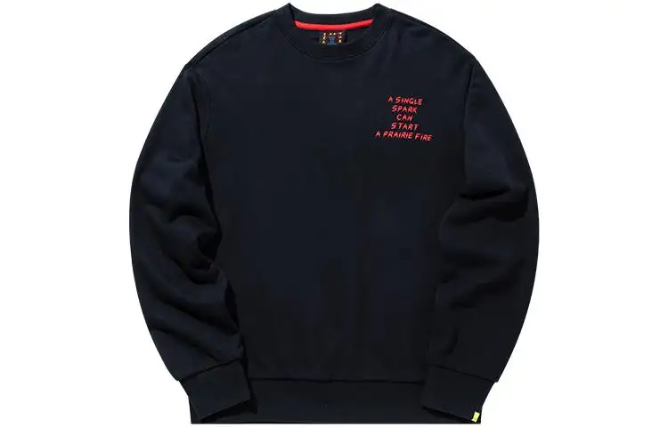 ANTA Variety Training Collection Sweatshirts Unisex Dream Black Crew Neck Moderate Regular