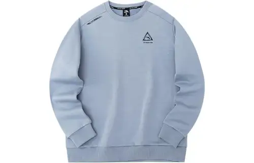 Anta Comprehensive Training Collection Sports Lifestyle Collection Sweatshirt Men's Gray Blue