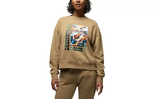 Jordan Artist Series By Jordan Moss Sweatshirt Unisex Khaki