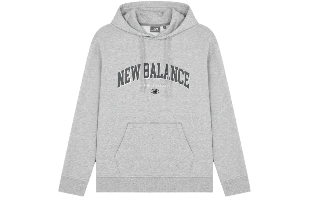 New Balance Sweatshirts Unisex Gray Hooded Moderate Regular