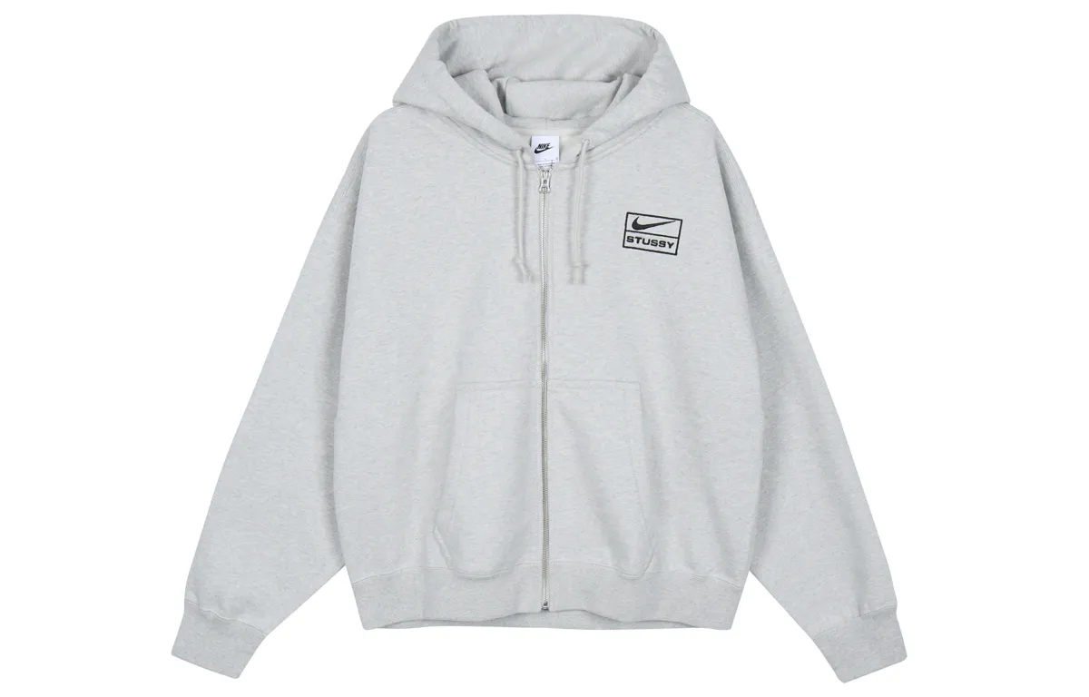 Stussy X Nike Fleece Zip Up Hoodie Asia Sizing FW23