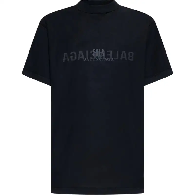 Balenciaga Logo Printed Crewneck T-Shirt