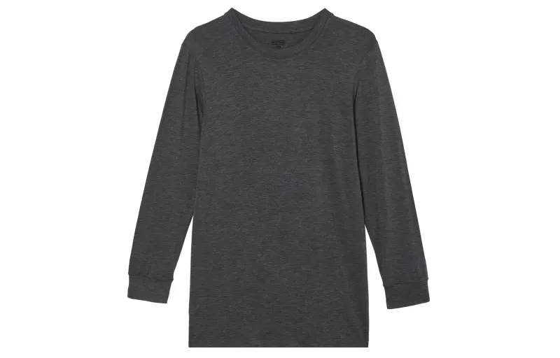 UNIQLO T Shirts Men's Dark Gray Crew Neck Moderate