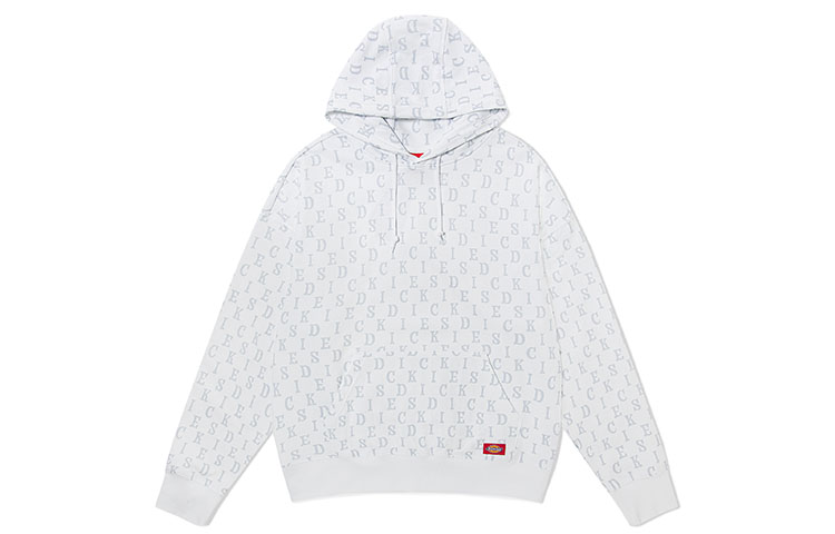 Dickies Sweatshirts Unisex White Gray Letter Hooded Moderate Heavyweight