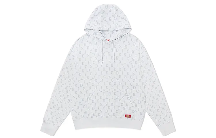 Dickies Sweatshirts Unisex White Gray Letter Hooded Moderate Heavyweight