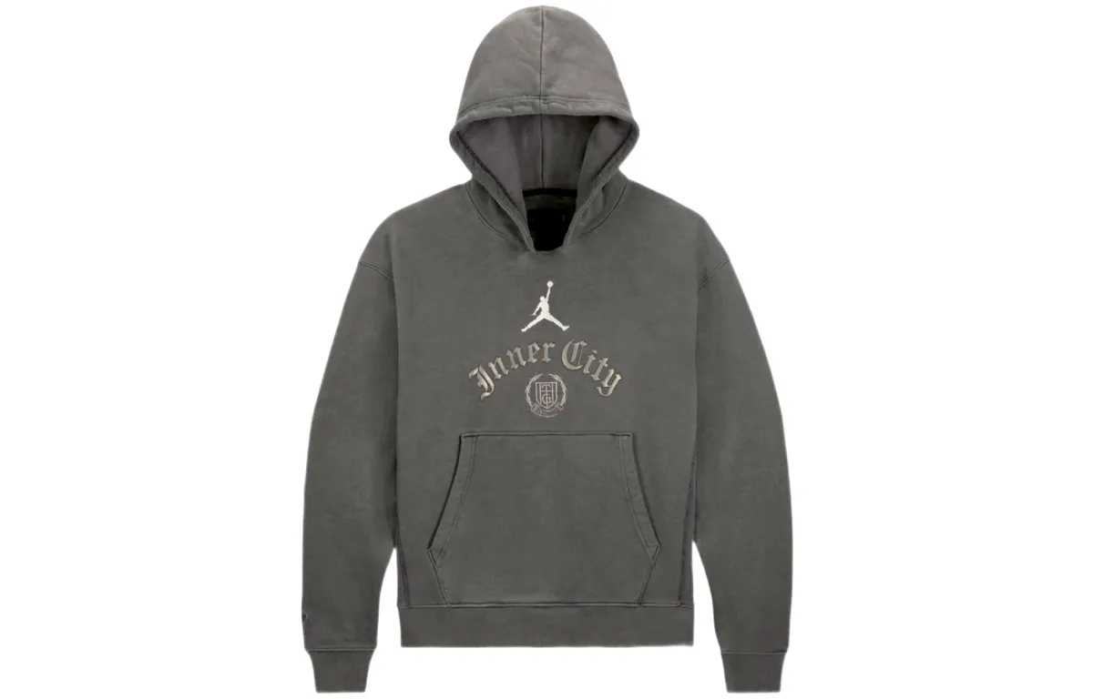Jordan HTG Sweatshirts Men's Gray Hooded Moderate Straight Fit