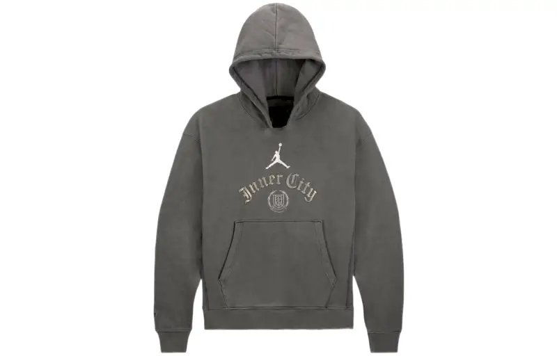 Jordan HTG Sweatshirts Men's Gray Hooded Moderate Regular